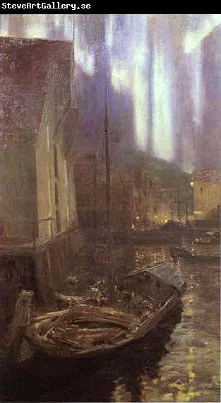 Konstantin Alekseevich Korovin Hammerfest. Aurora Borealis